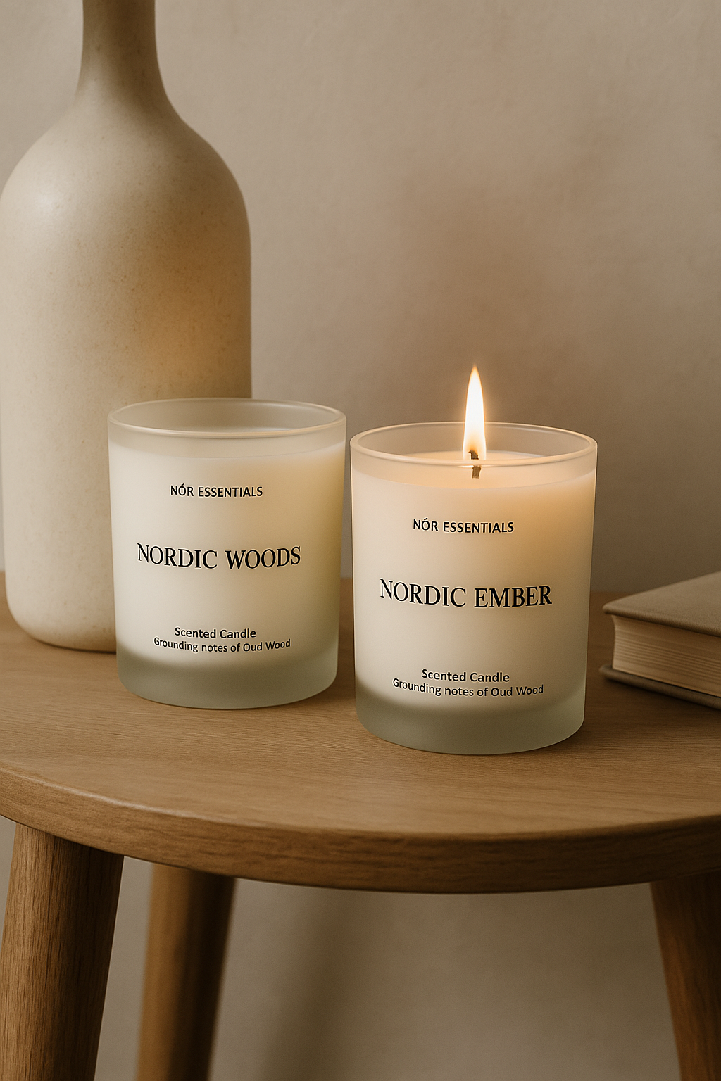 Nordic Ember | Duftlys | Oud, Salt & Salvie