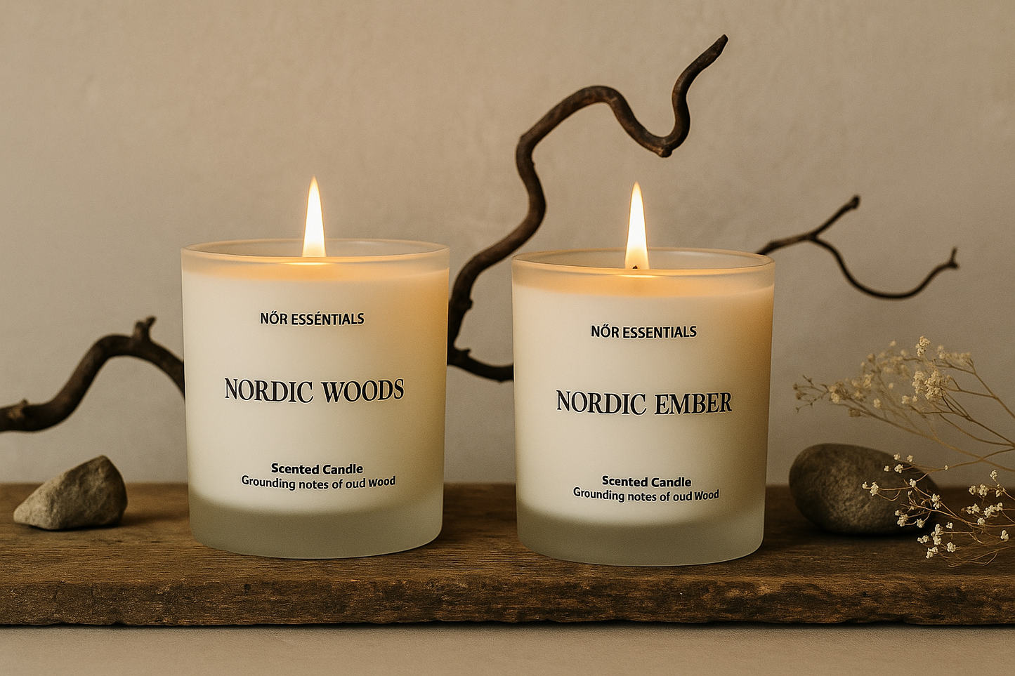 Nordic Ember | Duftlys | Oud, Salt & Salvie